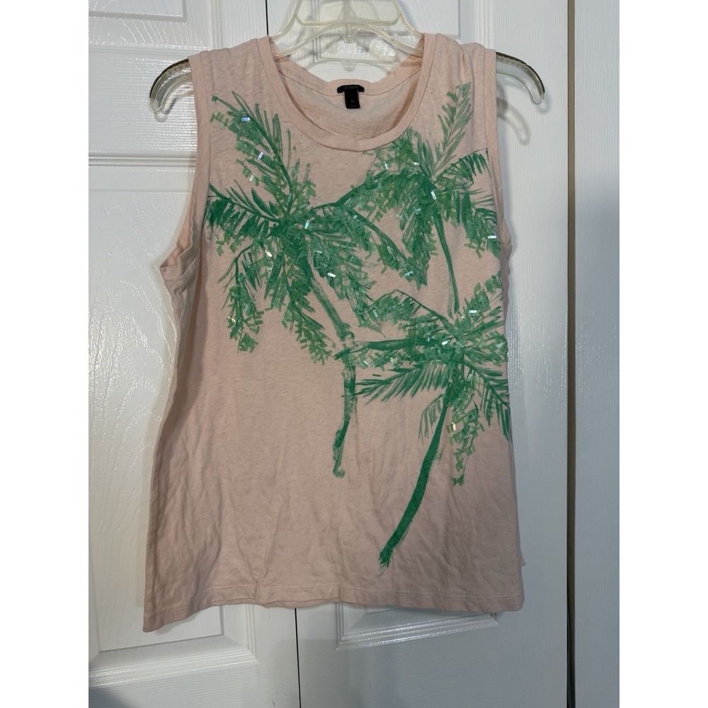 J.CREW Women's Peach Tank Top  Size Medium